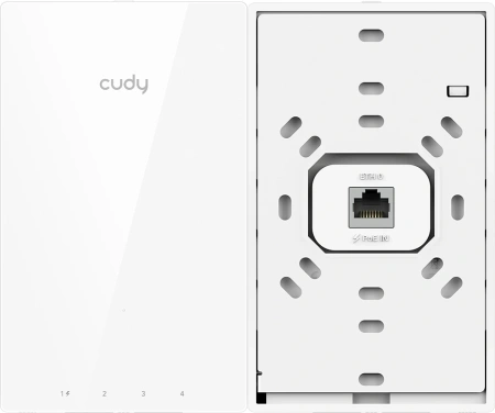 Точка доступа Cudy AP1300 Wall AC1300 10/100/1000BASE-TX белый
