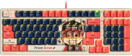 Клавиатура A4Tech AT98 Proxy Boom бежевый/красный USB for gamer LED (AT98) кабель 1.8м