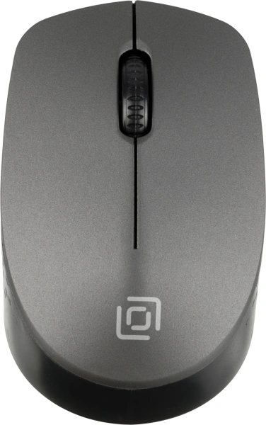 Мышь Оклик 486MW черный/серый оптическая 1600dpi беспров. USB для ноутбука 3but (1196552)