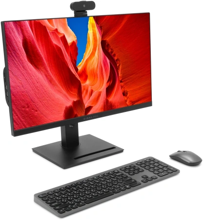 Моноблок Digma Pro Vision 23.8" Full HD Ryzen 3 5425U (2.7) 16Gb SSD512Gb RGr CR Windows 11 Pro Eth WiFi BT 90W клавиатура мышь Cam черный 1920x1080