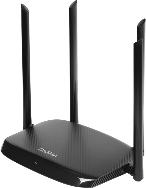 Роутер беспроводной Digma DWR-AC1202 AC1200 10/100/1000BASE-TX черный