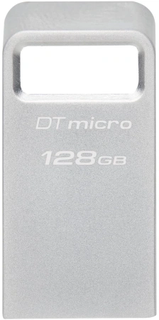Флеш Диск Kingston 128GB DataTraveler Micro DTMC3G2/128GB USB3.2 серебристый