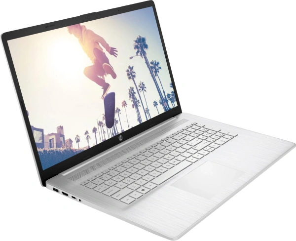 Ноутбук HP 17-cr2165ng Ryzen 5 7520U 16Gb SSD512Gb AMD Radeon 610M 17.3" IPS FHD (1920x1080) FreeDOS silver WiFi BT Cam (B41LYEA)