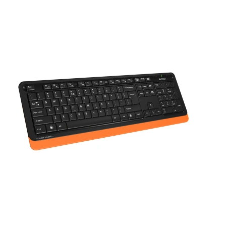 Клавиатура + мышь A4Tech Fstyler FG1010 клав:черный/оранжевый мышь:черный/оранжевый USB беспроводная Multimedia (FG1010 ORANGE)
