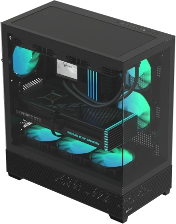 Корпус Formula Crystal Z2 черный без БП E-ATX 10x120mm 2xUSB2.0 1xUSB3.0 1xUSB3.1 audio bott PSU
