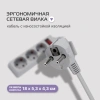 Сетевой фильтр Buro 300SL-5-G 5м (3 розетки) серый (пакет ПЭ)
