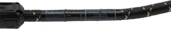 Кабель аудио-видео Hama Premium HDMI (m)/HDMI (m) 1.5м. феррит.кольца позолоч.конт. черный 5зв (00205025)