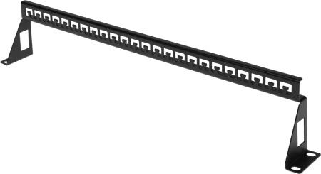 Патч-панель наборная Hyperline PPBL3-19-24S-RM 19" 1U 24xRJ45