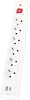Сетевой фильтр Buro BU-SP3_USB_2A-W 3м (6 розеток) белый (коробка)