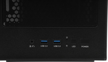 Корпус Azza Forest черный без БП ATX 4x120mm 4x140mm 2xUSB3.0 audio bott PSU