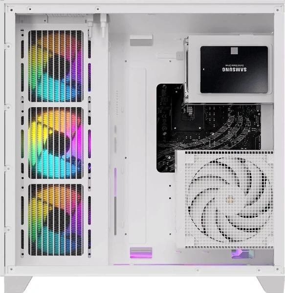 Корпус Formula Crystal Z9 белый без БП ATX 7x120mm 2xUSB3.0 audio bott PSU