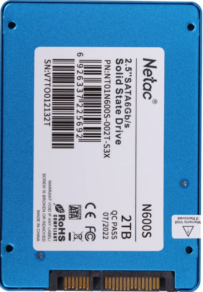 Накопитель SSD Netac SATA-III 2TB NT01N600S-002T-S3X N600S 2.5"