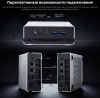 ПК Мини Chuwi UBox Ryzen 5 7430U (4.3) 16Gb SSD512Gb RGr Windows 11 Pro 2x2.5GbitEth WiFi BT 90W белый/черный