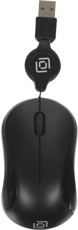 Мышь Оклик 115SR черный оптическая 1000dpi USB для ноутбука 3but (492888)