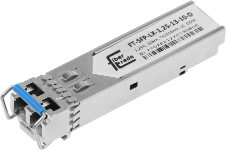 Трансивер Future Technologies FT-SFP-LX-1,25-13-10-D SFP SM 1.25Гбит/с Tx:1310нм до 10км