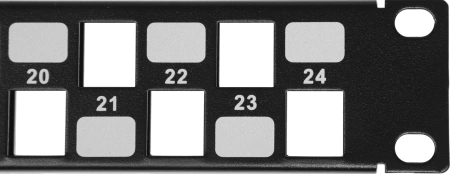 Патч-панель наборная Hyperline PPBL3-19-24S-RM 19" 1U 24xRJ45