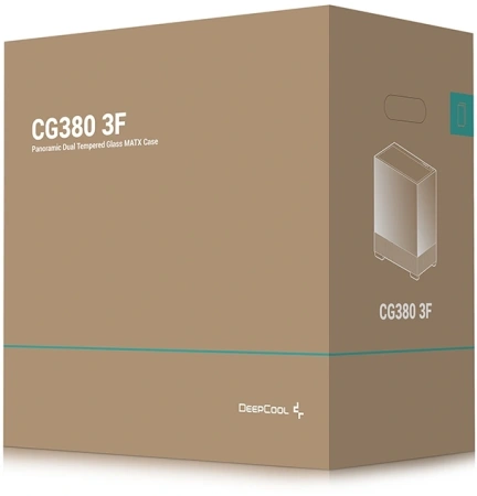 Корпус Deepcool CG380 3F черный без БП mATX 6x120mm 3x140mm 2xUSB3.0 audio bott PSU