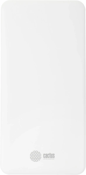 Мобильный аккумулятор Cactus CS-PBFSKT-10000 10000mAh 10.5W 2.1A 2xUSB-A/USB-C белый