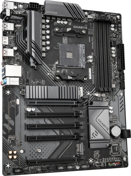 Материнская плата Gigabyte B550 EAGLE WIFI6 Soc-AM4 AMD B550 4xDDR4 ATX AC`97 8ch(7.1) GbLAN RAID+HDMI