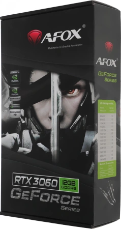 Видеокарта Afox PCI-E 4.0 AF3060-12GD6H4-V3 NVIDIA GeForce RTX 3060 12Gb 192bit GDDR6 1350/15000 HDMIx1 DPx3 HDCP Ret