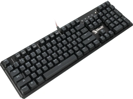 Клавиатура A4Tech B975 механическая черный USB Multimedia for gamer LED (подставка для запястий) кабель 1.8м