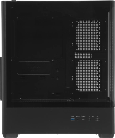Корпус Accord ACC-R4A черный без БП ATX 7x120mm 1xUSB3.0 audio bott PSU