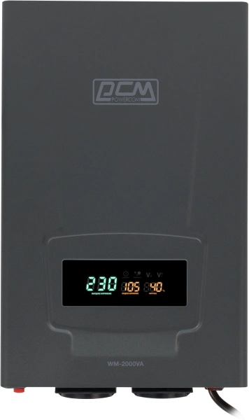 Стабилизатор напряжения Powercom WM-2000VA 1600Вт 2000ВА графитовый