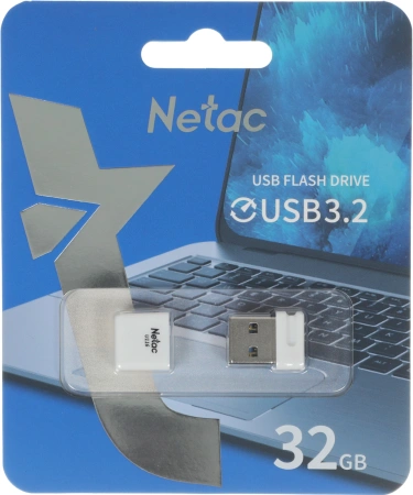 Флеш Диск Netac 32GB U116 NT03U116N-032G-32WH USB3.2 белый