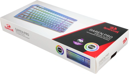 Клавиатура Redragon Garen Pro механическая синий USB беспроводная BT/Radio Multimedia for gamer LED (71745) кабель 1.5м