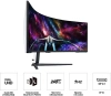 Монитор Samsung 57" Odyssey Neo G9 S57CG952NI черный VA LED 32:9 HDMI полуматовая HAS Piv 2500:1 420cd 178гр/178гр 7680x2160 240Hz FreeSync Premium Pro DP Dual UHD USB 19кг
