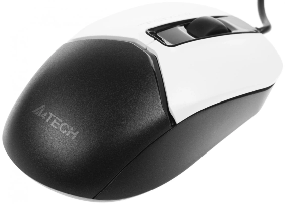 Мышь A4Tech Fstyler FM12 Panda белый/черный оптическая 1200dpi USB 3but