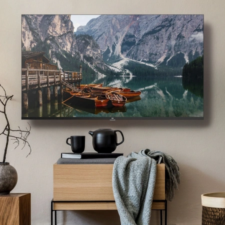 Телевизор LED BQ 50" 50FSU01B Frameless черный 4K Ultra HD 60Hz DVB-T DVB-T2 DVB-C DVB-S2 USB WiFi Smart TV (RUS)