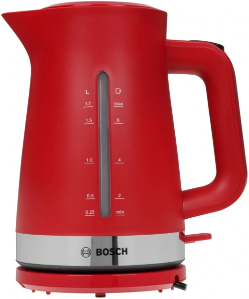 Чайник электрический Bosch TWK4M 1.7л. красный корпус: пластик (TWK4M224)