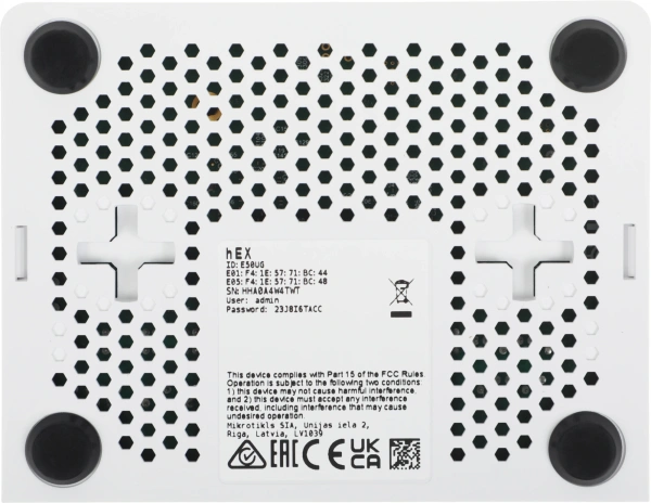 Маршрутизатор MikroTik hEX refresh (E50UG) 10/100/1000BASE-TX белый