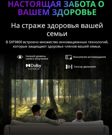 Телевизор OLED Skyworth 55" 55SXF9800 Frameless черный 4K Ultra HD 120Hz MEMC DVB-T DVB-T2 DVB-C DVB-S DVB-S2 USB WiFi Smart TV