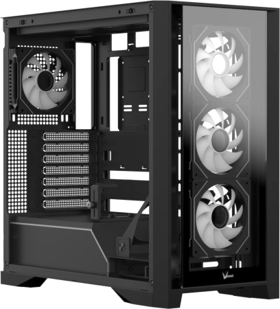 Корпус Formula Air Power G8 черный без БП ATX 8x120mm 6x140mm 2xUSB3.0 audio bott PSU
