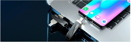 Флеш Диск Netac 128GB US1 NT03US11C-128G-32BK USB3.2 черный/серебристый