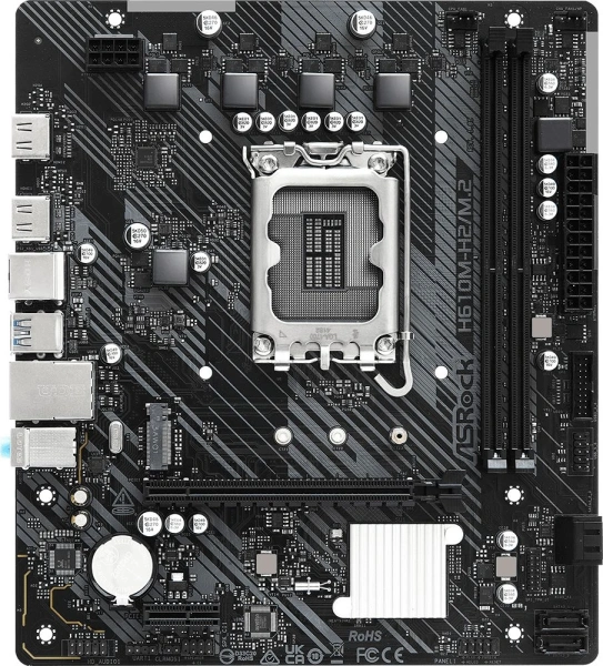 Материнская плата Asrock H610M-H2/M.2 Soc-1700 Intel H610 2xDDR4 mATX AC`97 8ch(7.1) GbLAN+HDMI