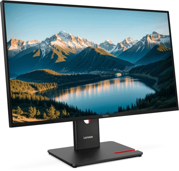 Монитор Lenovo 27" ThinkVision T27Q-40 черный IPS 4ms 16:9 HDMI полуматовая HAS Piv 1500:1 350cd 178гр/178гр 2560x1440 120Hz DP 2K USB 6.5кг