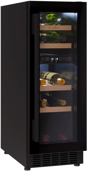 Винный шкаф Lex LWD3017BL dual zone 1-нокамерн. черный