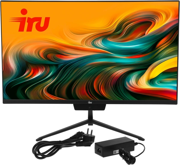 Моноблок IRU P233 23.8" Full HD i3 1220P (1.5) 8Gb SSD256Gb UHDG CR без ОС GbitEth WiFi BT 65W Cam черный 1920x1080