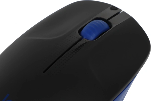 Мышь Logitech M190 черный/синий оптическая 1000dpi беспров. USB 2but (910-005925)