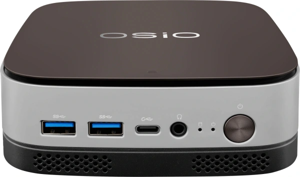 ПК Мини Osio BaseLine B51i-003 N100 (0.8) 8Gb SSD256Gb UHDG Windows 11 Pro 64 GbitEth WiFi BT 24W коричневый/серебристый (RUS)