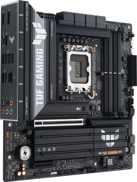 Материнская плата Asus TUF GAMING B860M-PLUS Soc-1851 Intel B860 4xDDR5 mATX AC`97 8ch(7.1) 2.5Gg RAID+HDMI+DP