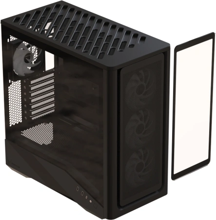 Корпус Formula Air Power G9 Duo черный без БП ATX 12x120mm 3x140mm 2xUSB3.0 audio bott PSU