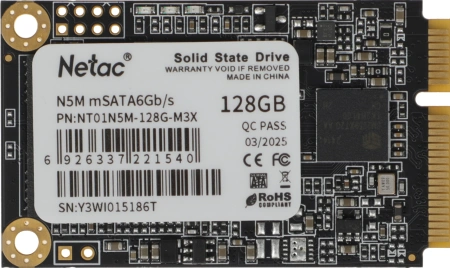 Накопитель SSD Netac SATA-III 128GB NT01N5M-128G-M3X N5M mSATA