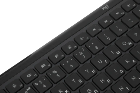 Клавиатура Logitech K950 черный USB беспроводная BT/Radio slim (920-012434)