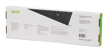 Клавиатура Acer OKW122 черный USB Multimedia (ZL.KBDEE.00C) кабель 1.5м
