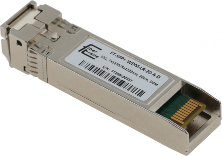Трансивер Future Technologies FT-SFP+-WDM-LR-20-A-D оптич. SFP+ SM 10Гбит/с Tx:1270нм Rx:1330нм до 20км