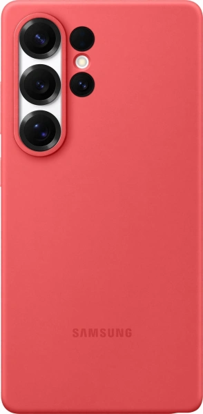Чехол (клип-кейс) Samsung для Samsung Galaxy S25 Ultra Silicone Case S25 Ultra красный (EF-PS938CREGRU)